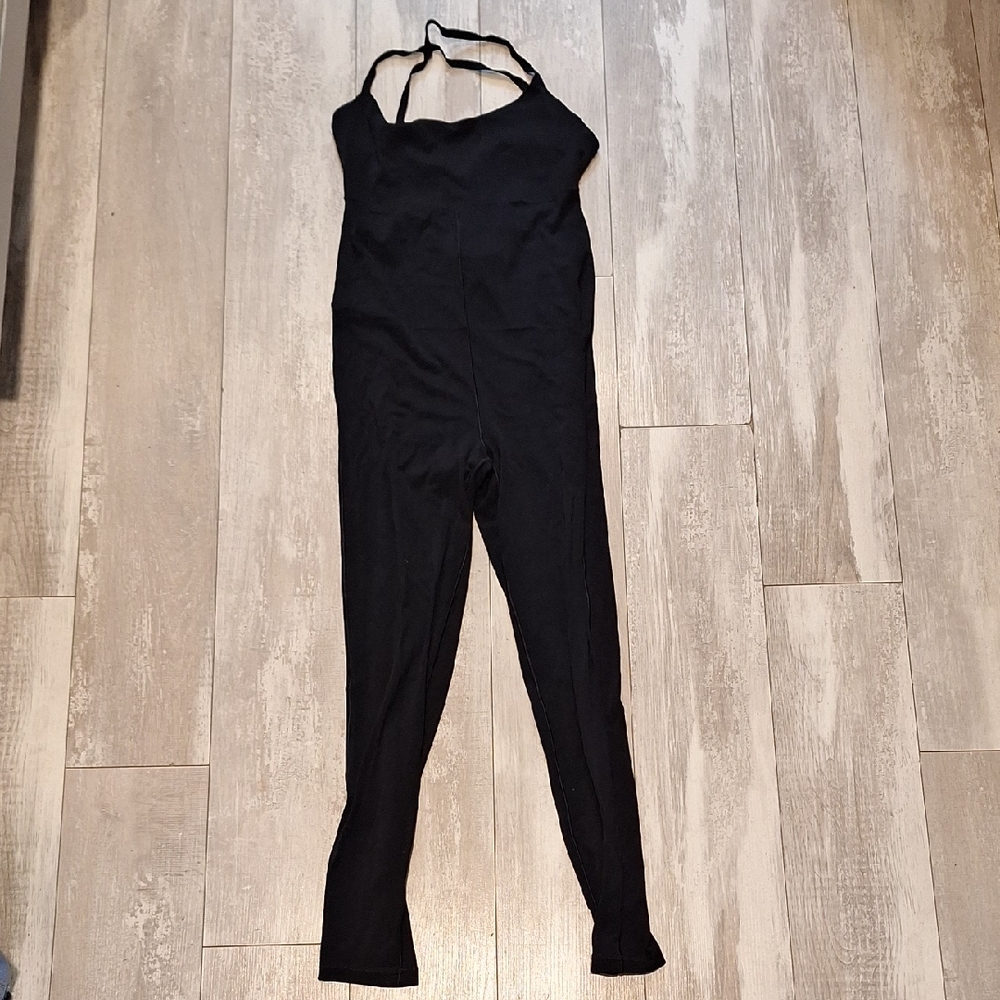 Aerie Black Halter Jumpsuit